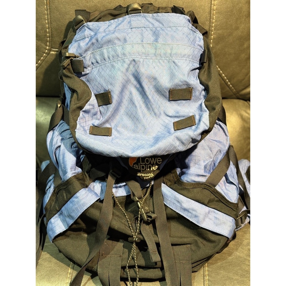 Lowe Alpine Sirocco ND 70+15 Backpack Blue Black Hiking Camping Trekking Pack